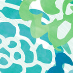 Blue and Green Coastal Floral Watercolor Coffee Mug Gallery Image 2