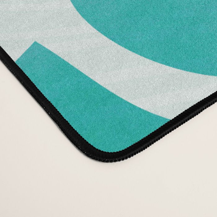 Blue and Green Coastal Floral Watercolor Desk Mat Gallery Image 4