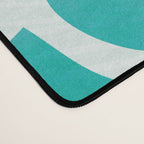 Blue and Green Coastal Floral Watercolor Desk Mat Gallery Image 4