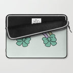 Bow Rainbow in Blue Laptop Sleeve Gallery Image 2