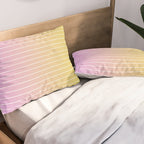 Ombre Arch IV Pink Yellow Sunrise Gradient Modern Geometric Lines Pillow Sham Gallery Image 2