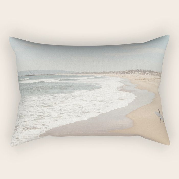 California Beach Rectangular Pillow Gallery Image 2