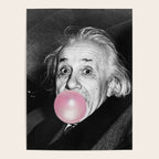 Satirical Bubble Gum Albert Einstein humour photography photograph blowing bubble gum bubble poster Poster Gallery Image 4
