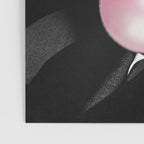 Satirical Bubble Gum Albert Einstein humour photography photograph blowing bubble gum bubble poster Poster Gallery Image 3