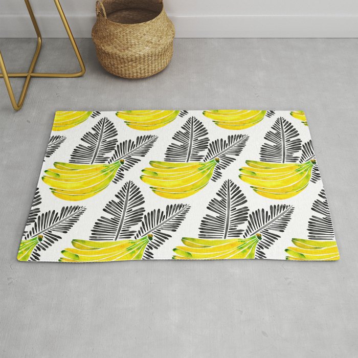 Banana Bunch - Yellow & Black Palette Rug Gallery Image 1