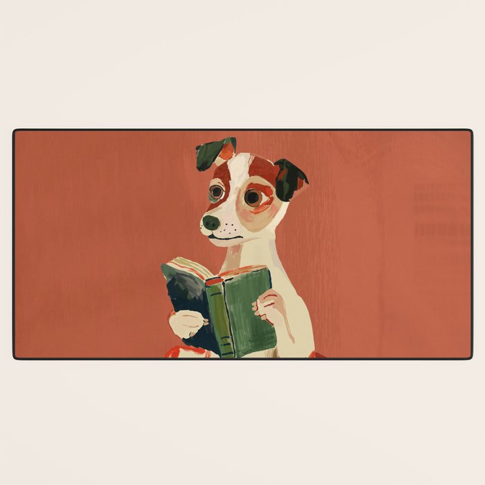 The Bookish Dog Desk Mat Gallery Image 3