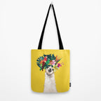 Aloha Hawaiian Llama in Yellow Tote Bag Gallery Image 2