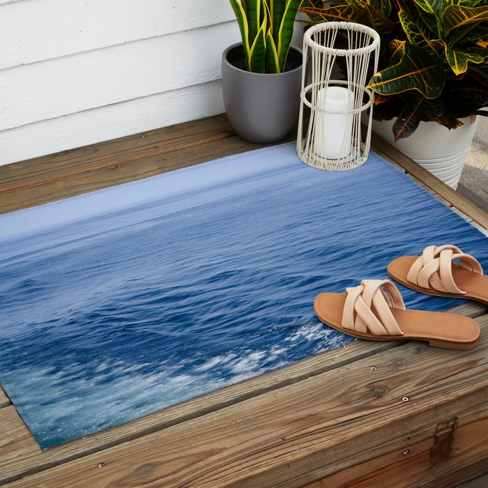 She Fell in Love on the Vast Wild Sea Outdoor Rug Gallery Image 2