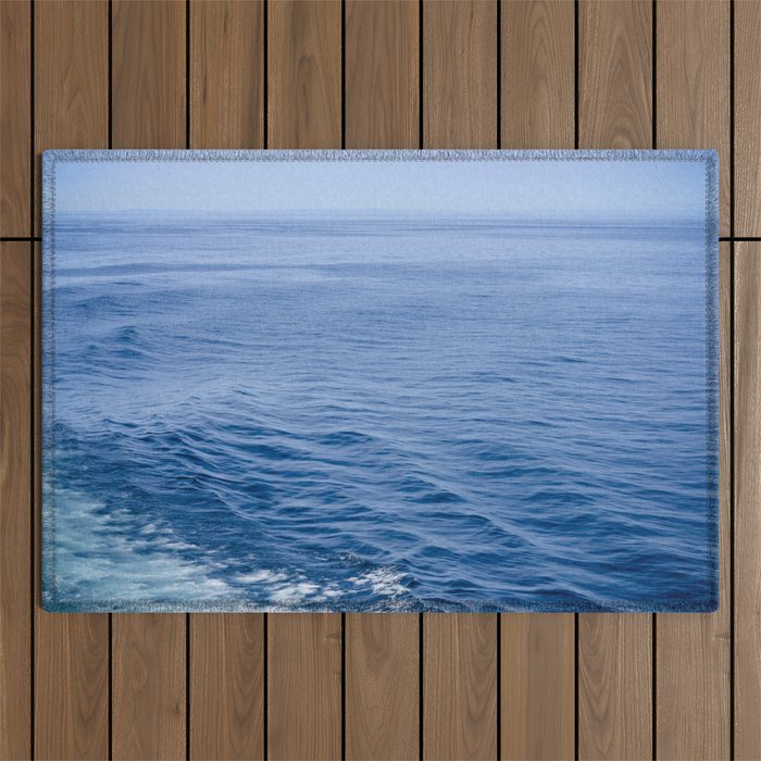She Fell in Love on the Vast Wild Sea Outdoor Rug Gallery Image 1