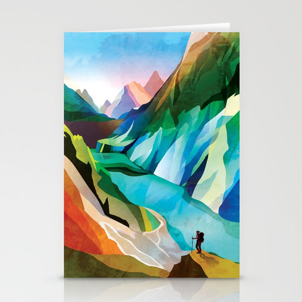 Hiking girl Stationery Card Gallery Image 2