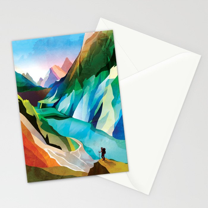 Hiking girl Stationery Card Gallery Image 2
