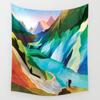 Hiking girl Wall Tapestry Gallery Image 4