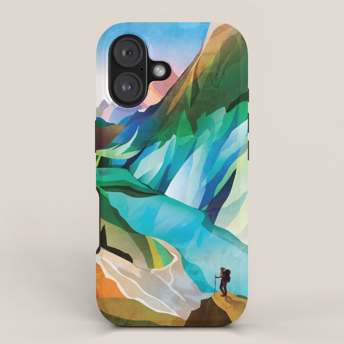 Hiking girl iPhone Case