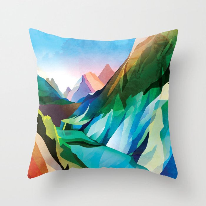 Hiking girl Throw Pillow Gallery Image 6