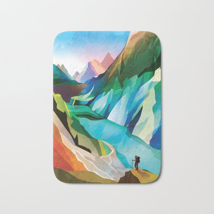 Hiking girl Bath Mat Gallery Image 1