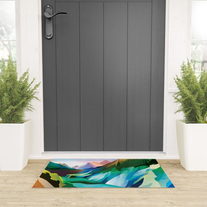Hiking girl Welcome Mat Gallery Image 3