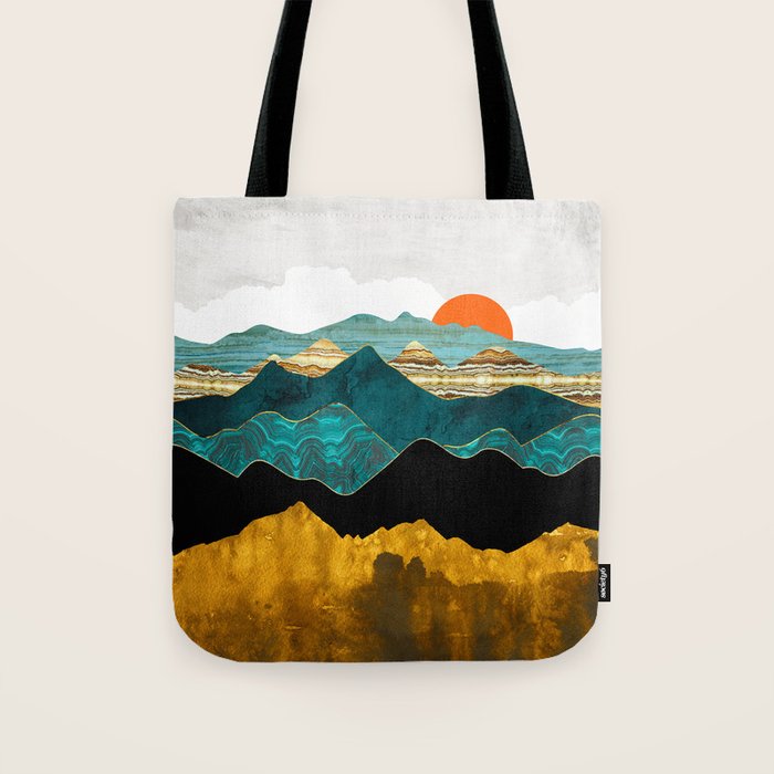 Turquoise Vista Tote Bag Gallery Image 1