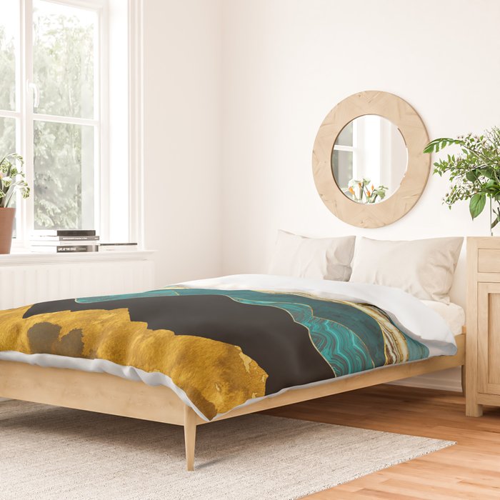 Turquoise Vista Duvet Cover Gallery Image 2