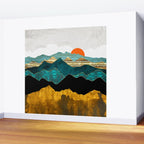 Turquoise Vista Wall Mural Gallery Image 2