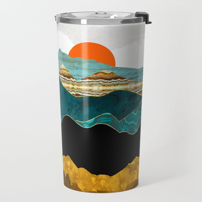 Turquoise Vista Travel Mug Gallery Image 2