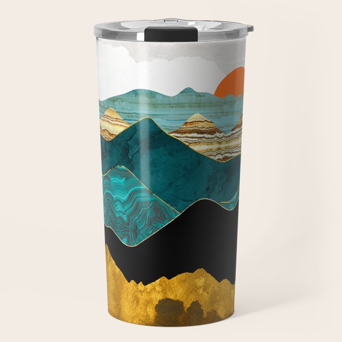 Turquoise Vista Travel Mug Gallery Image 1