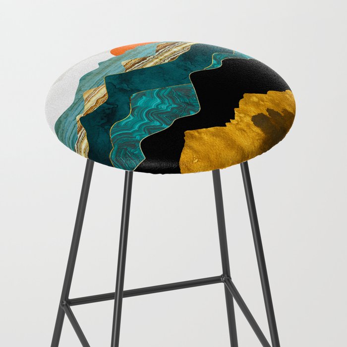 Turquoise Vista Stool Gallery Image 2