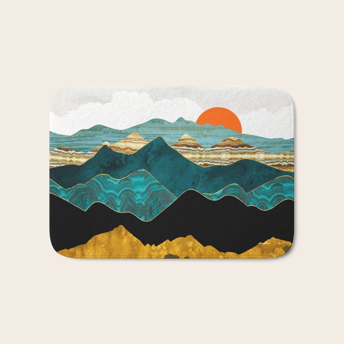 Turquoise Vista Bath Mat Gallery Image 1