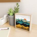Turquoise Vista Mini Art Print Gallery Image 2
