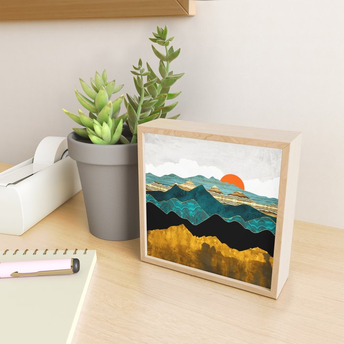 Turquoise Vista Mini Art Print Gallery Image 2