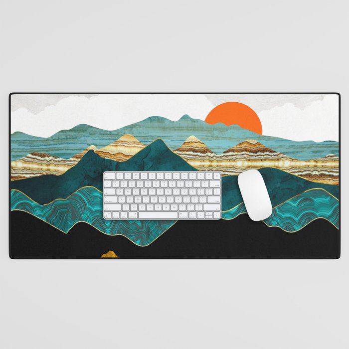 Turquoise Vista Desk Mat Gallery Image 1