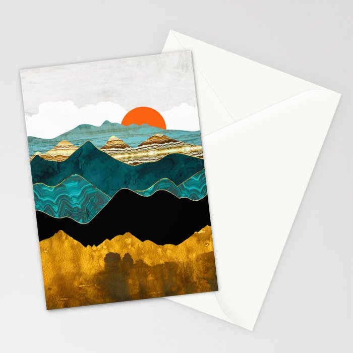 Turquoise Vista Stationery Card Gallery Image 2