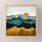 Turquoise Vista Mini Art Print Gallery Image 1