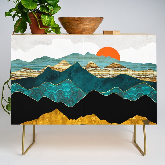 Turquoise Vista Credenza Gallery Image 1