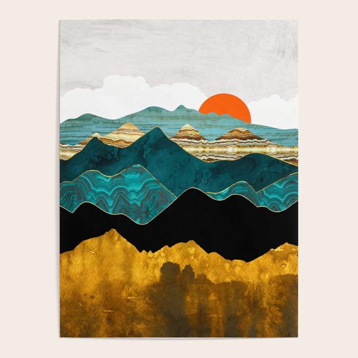 Turquoise Vista Poster Gallery Image 1