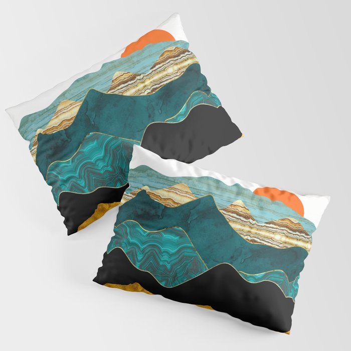 Turquoise Vista Pillow Sham Gallery Image 1