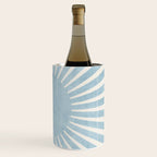 Minimalist Light Blue White Sunburst Wine Chiller Gallery Image 3