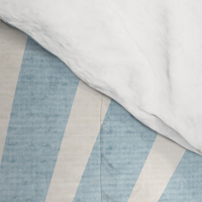 Minimalist Light Blue White Sunburst Comforter Gallery Image 4