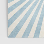 Minimalist Light Blue White Sunburst Poster Gallery Image 3