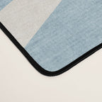 Minimalist Light Blue White Sunburst Desk Mat Gallery Image 4
