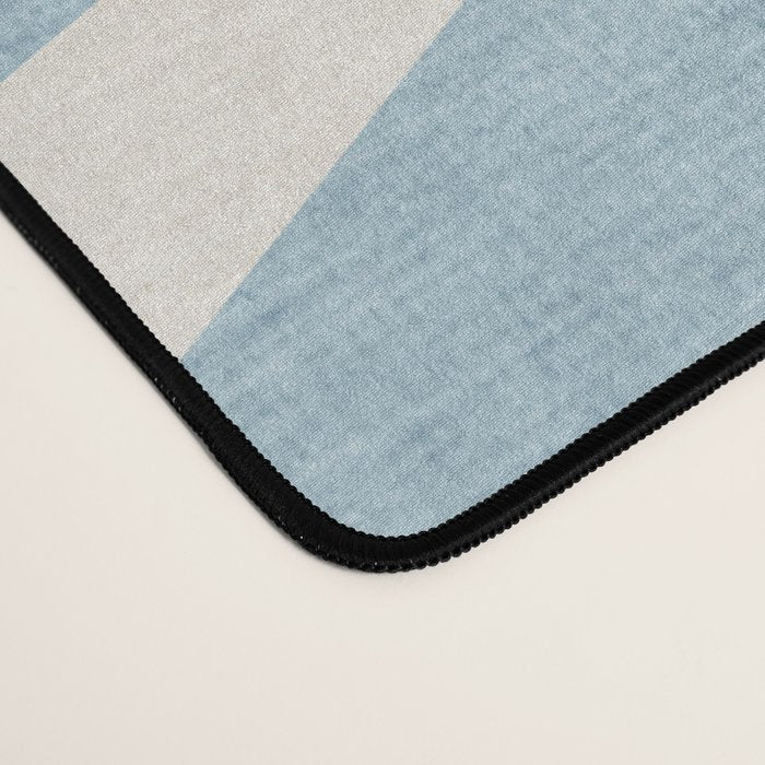 Minimalist Light Blue White Sunburst Desk Mat Gallery Image 4