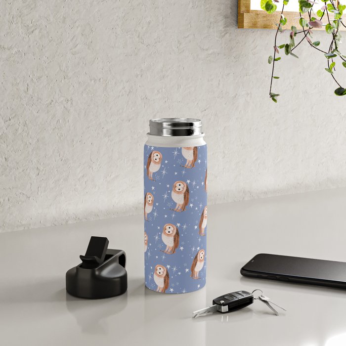 Barn Owl Water Bottle Gallery Image 4