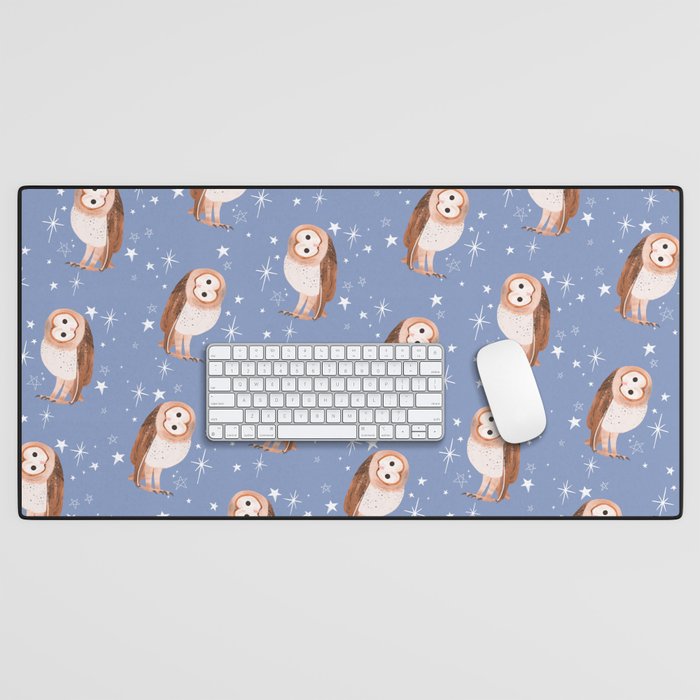 Barn Owl Desk Mat Gallery Image 1