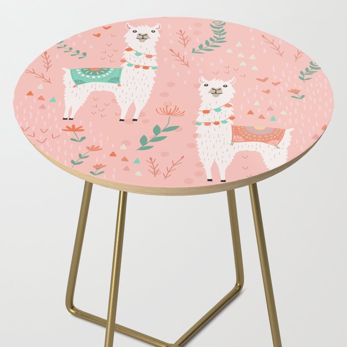 Lovely Llama on Pink Side Table Gallery Image 2