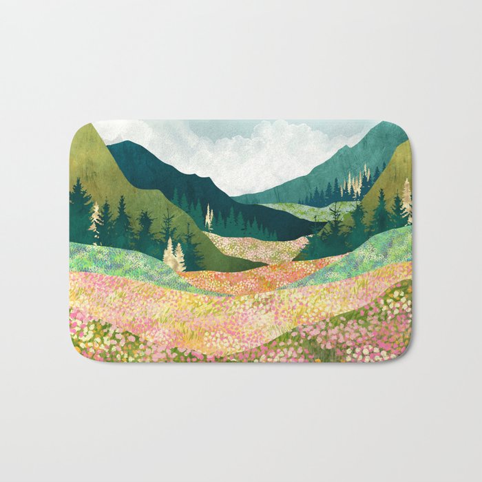 Spring Flower Vista Bath Mat Gallery Image 1
