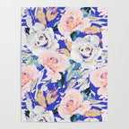 Modern Vibrant Flowery Garden B Poster Gallery Image 4