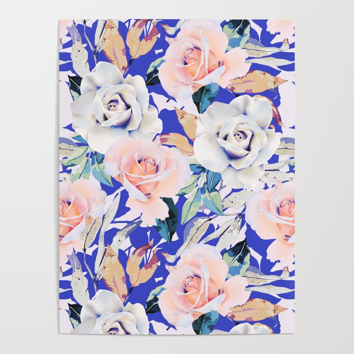 Modern Vibrant Flowery Garden B Poster Gallery Image 4