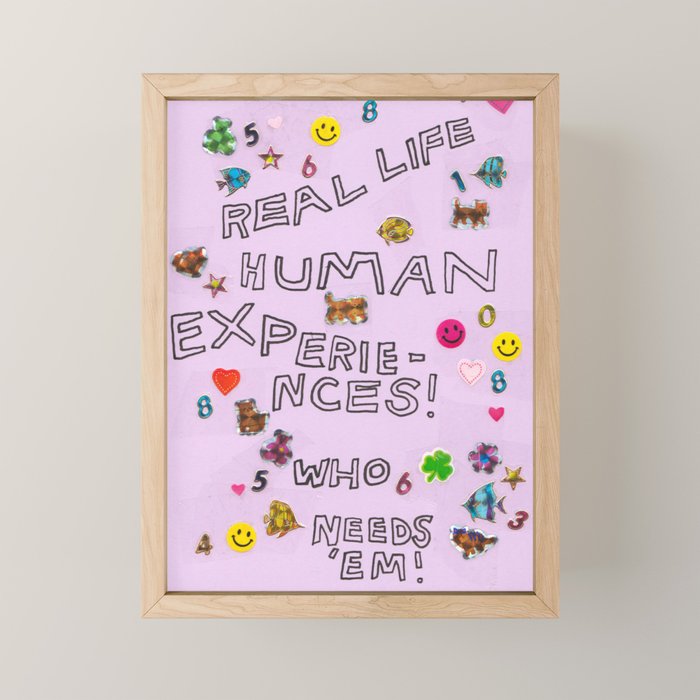 real life human experiences Mini Art Print Gallery Image 1