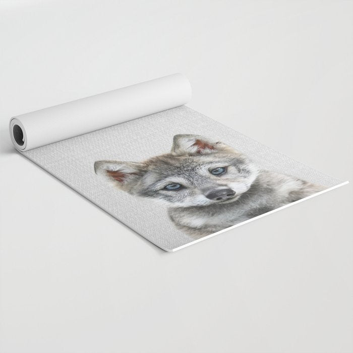 Baby Wolf - Colorful Yoga Mat Gallery Image 2