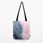 Blush and Payne's Gray Abstract Split Tote Bag Gallery Image 2