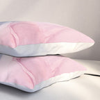 Blush and Payne's Gray Abstract Split Pillow Sham Gallery Image 3